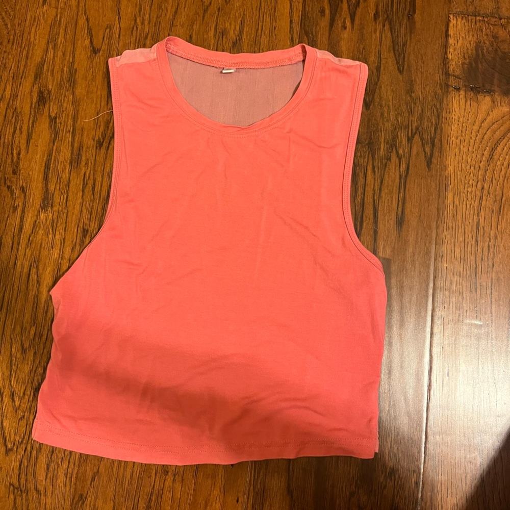 pink flowy tank top